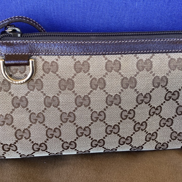 Authentic Gucci Abbey Pochette small Shoulder bag canvas vintage - Picture 4 of 14